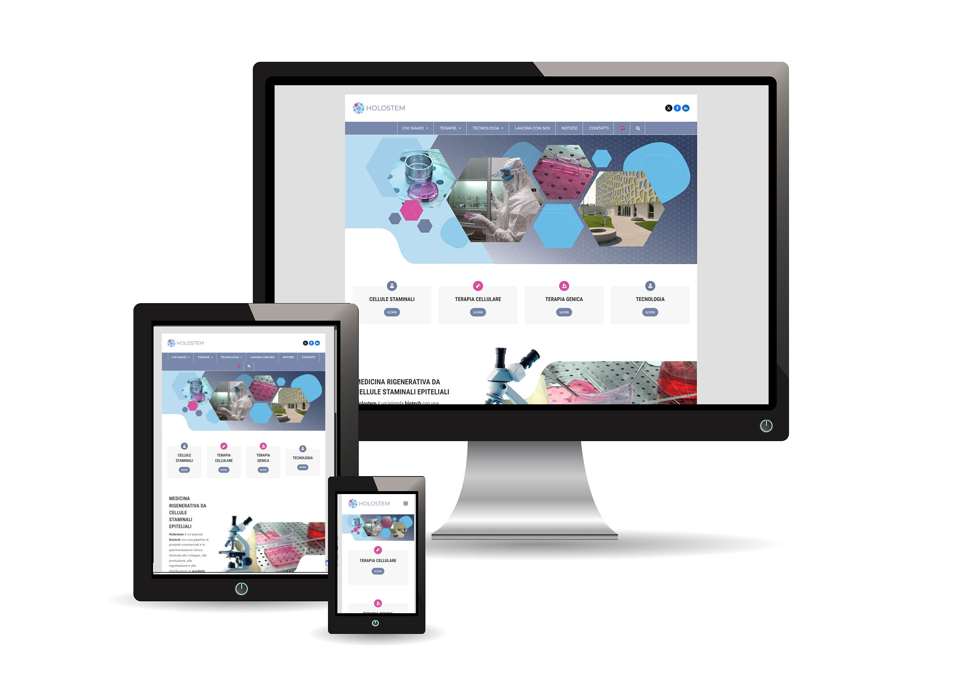 Holostem.com sito web